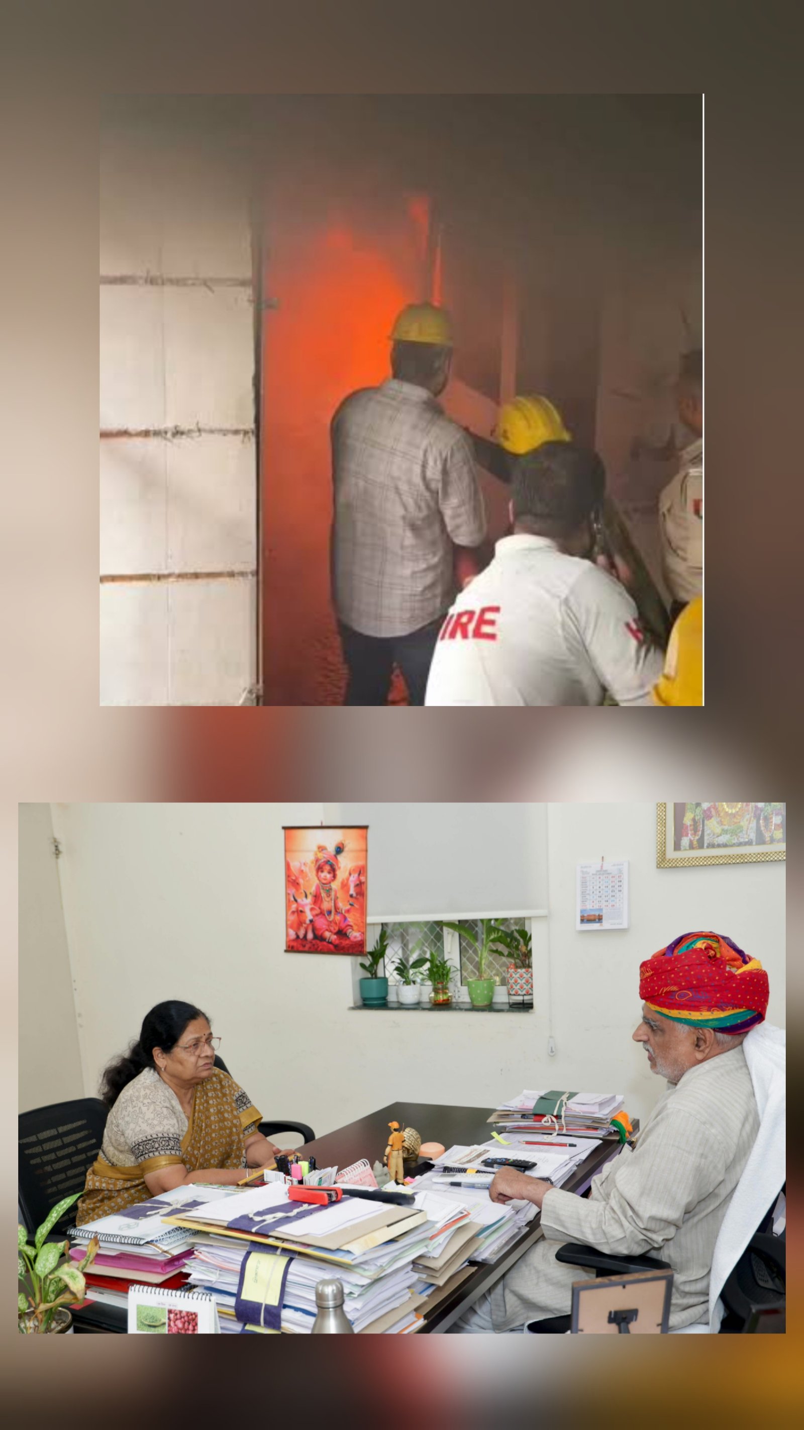 पुरोहितजी के कटले की आग के बाद दो अफसर निलंबित, आयुक्त ओम कसेरा का छुट्टी पर जाना एक संयोग या सवाल !
